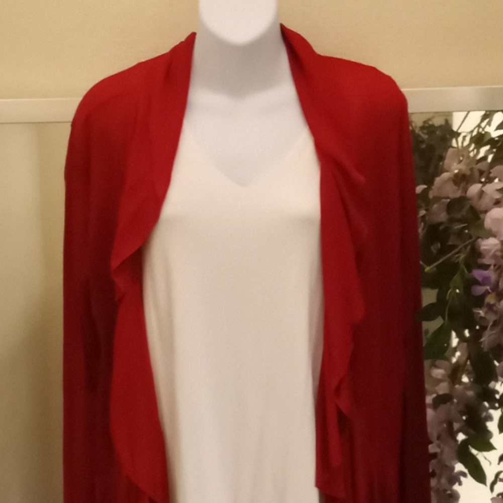 VTG- Cache Red Cardigan Sweater